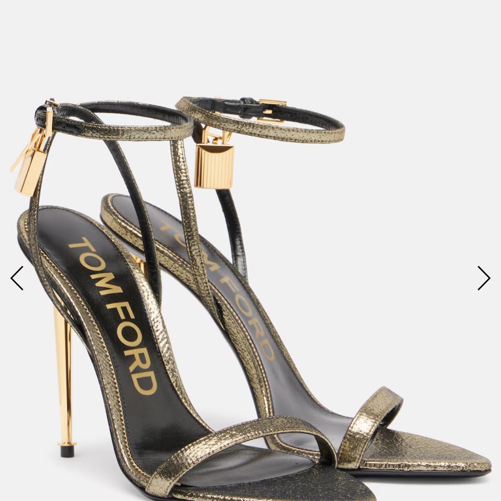 Tom Ford Metallic Gold Heels